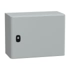 SCHNEIDER ELECTRIC - Cassetta in acciaio montata a parete, PanelSeT S3D, porta piena, con piastra di montaggio, 300x400x200mm, IP66, IK10