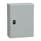 SCHNEIDER ELECTRIC - Cassetta in acciaio montata a parete, PanelSeT S3D, porta piena, con piastra di montaggio, 400x300x150 mm, IP66, IK10