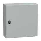 SCHNEIDER ELECTRIC - Cassetta in acciaio montata a parete, PanelSeT S3D, porta piena, con piastra di montaggio, 500x500x200 mm, IP66, IK10