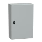 SCHNEIDER ELECTRIC - Cassetta in acciaio montata a parete, PanelSeT S3D, porta piena, con piastra di montaggio, 600x400x200mm, IP66, IK10