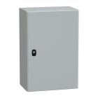 SCHNEIDER ELECTRIC - Cassetta in acciaio montata a parete, PanelSeT S3D, porta piena, con piastra di montaggio, 600x400x250mm, IP66, IK10