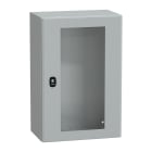 SCHNEIDER ELECTRIC - Cassetta in acciaio montata a parete, PanelSeT S3D, porta trasparente, senza piastra di montaggio, 600x400x250mm, IP66, IK08