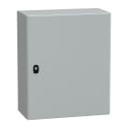 SCHNEIDER ELECTRIC - Cassetta in acciaio montata a parete, PanelSeT S3D, porta piena, con piastra di montaggio, 600x500x250mm, IP66, IK10