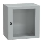 SCHNEIDER ELECTRIC - Cassetta in acciaio montata a parete, PanelSeT S3D, porta trasparente, senza piastra di montaggio, 600x600x400mm, IP66, IK08