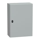 SCHNEIDER ELECTRIC - Cassetta in acciaio montata a parete, PanelSeT S3D, porta piena, senza piastra di montaggio, 700x500x250mm, IP66, IK10
