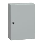 SCHNEIDER ELECTRIC - Cassetta in acciaio montata a parete, PanelSeT S3D, porta piena e piastra di montaggio 700x500x250mm, IP66, IK10