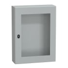SCHNEIDER ELECTRIC - Cassetta in acciaio montata a parete, PanelSeT S3D, porta trasparente, senza piastra di montaggio, 800x600x200mm, IP66, IK08