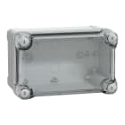 SCHNEIDER ELECTRIC - Contenitore in policarbonato PanelSeT TBP, UL, IP66, IK08, RAL 7035, A192xL121xP105 con coperchio trasparente H40