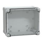 SCHNEIDER ELECTRIC - Contenitore in policarbonato PanelSeT TBP, UL, IP66, IK08, RAL 7035, 241x192x128 con coperchio trasparente H40