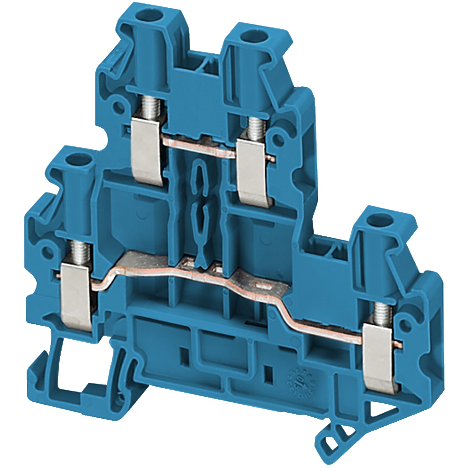 SCHNEIDER ELECTRIC - Morsetto vite, 2 piani, 4pt, 2,5 mm²blu