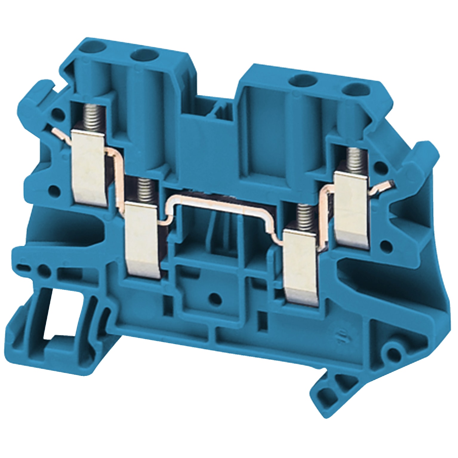 SCHNEIDER ELECTRIC - Morsetto vite, 4pt, 4mm² blu