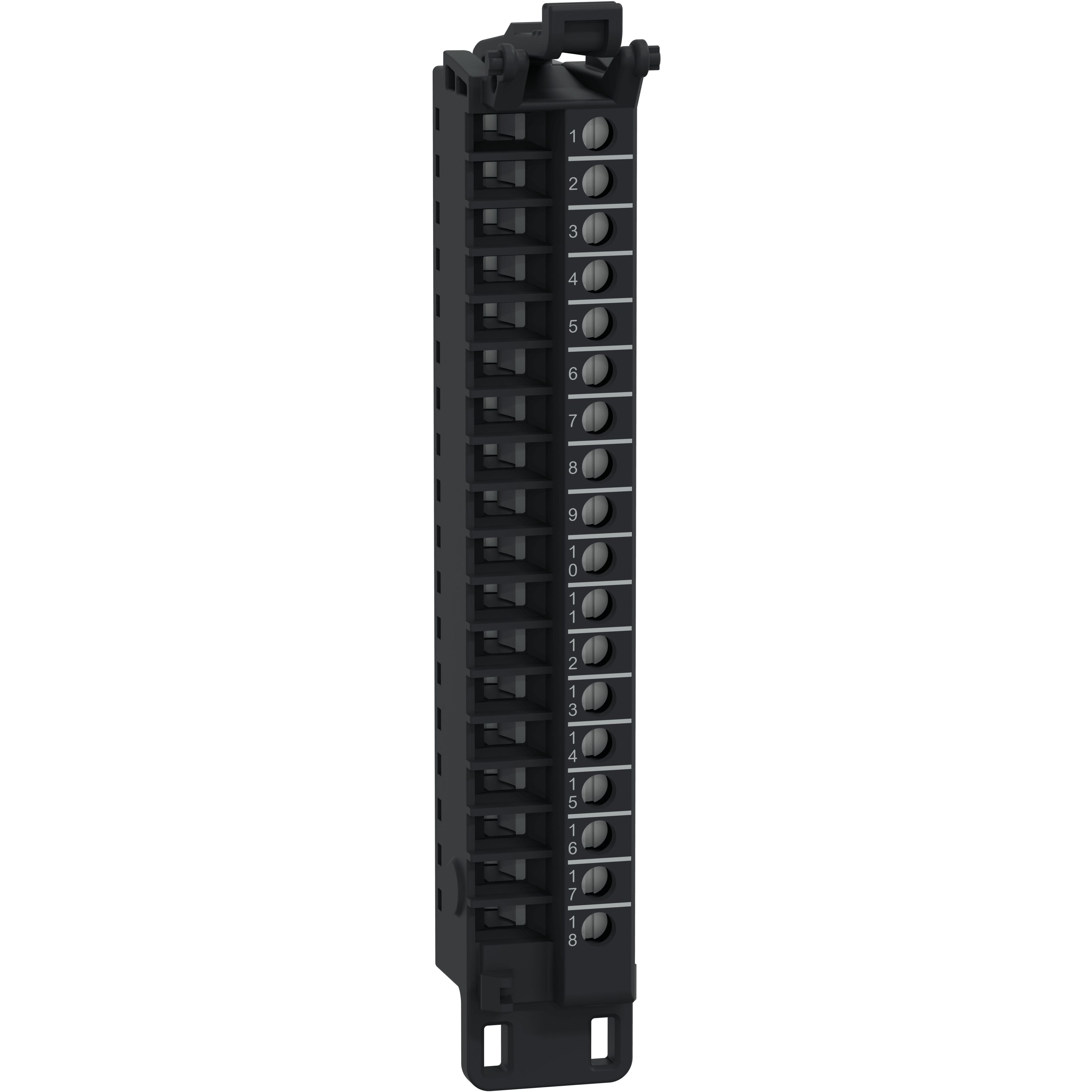 SCHNEIDER ELECTRIC - Morsettiera a vite, 18 punti, passo 3,81 mm, senza copertura, da utilizzare su modulo corto, temprata, Modicon Edge I/O NTS