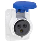 SCHNEIDER ELECTRIC - Presa fissa BT da incasso diritta IP44 16A 220V 2PT cablaggio rapido