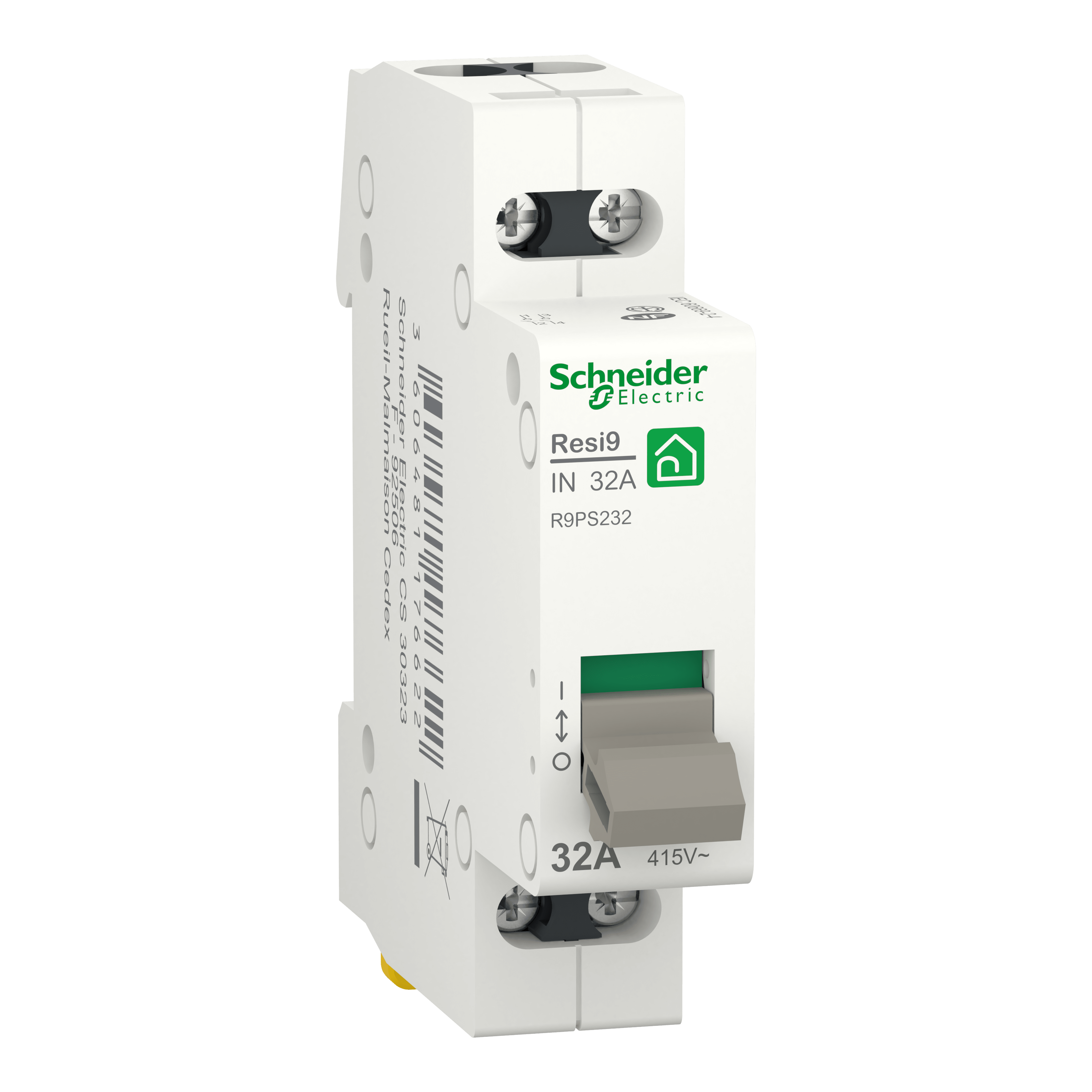 SCHNEIDER ELECTRIC - Interruttore sezionatore, Resi9 IN, 2P, 32 A, 250 V