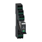 SCHNEIDER ELECTRIC - interfaccia relè a innesto preassemblato con base, relè elettromeccanici Harmony,5A, 2NC/NO,senza LED,con pulsante di prova bloccabile, push-in,230VAC