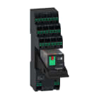 SCHNEIDER ELECTRIC - Relè in miniatura preassemblati con base, relè elettromeccanici Harmony, 12A, 2NC/NO, LED, pulsante di prova bloccabile, push-in, 24V AC