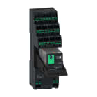 SCHNEIDER ELECTRIC - relè miniaturizzati preassemblati con base, relè elettromeccanici Harmony, 6A, 4NC/NO, pulsante di prova bloccabile, push-in, 24V DC