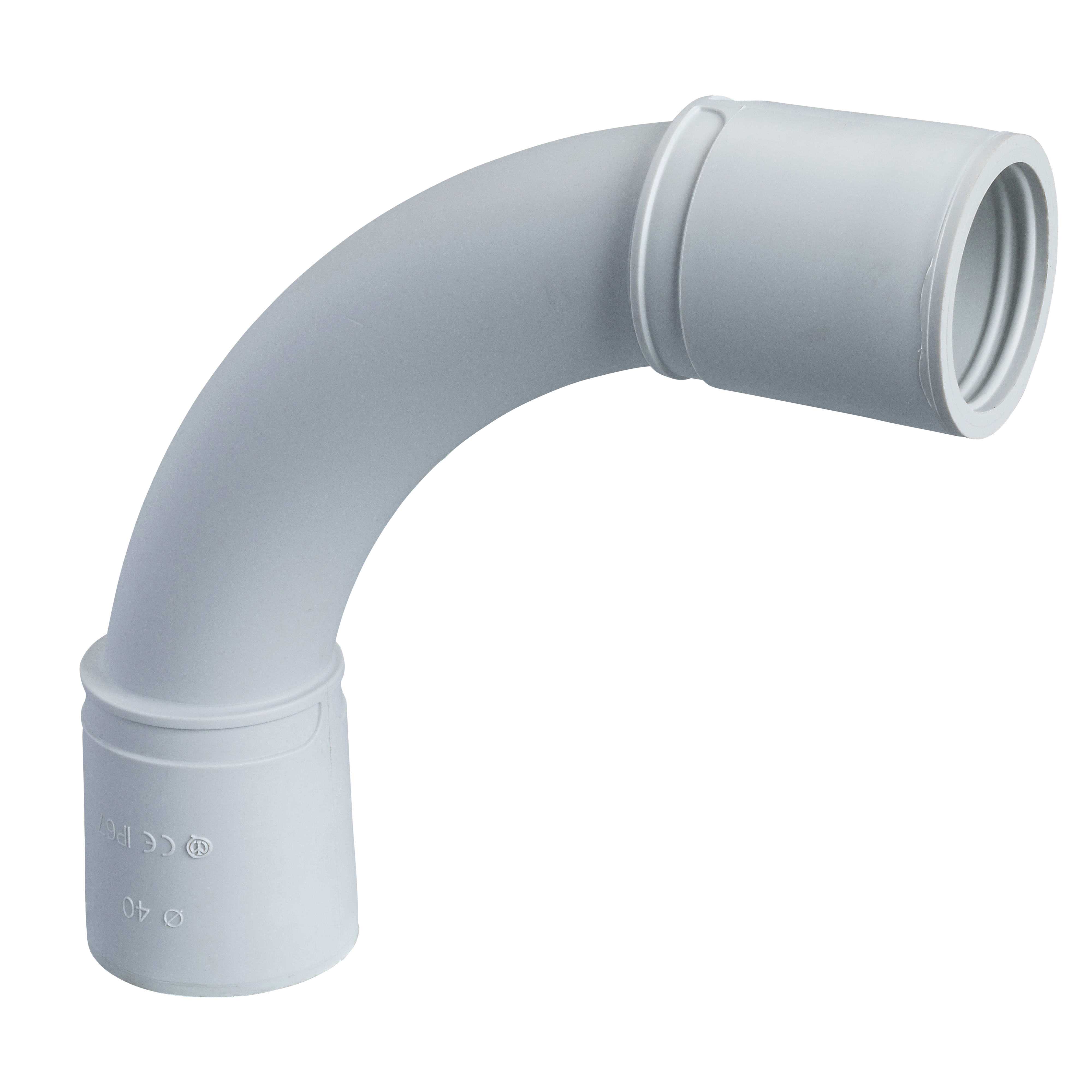 SCHNEIDER ELECTRIC - Curva a 90° CI40 IP67 per tubi Ø esterno 40mm - [prezzo per 100 pz]