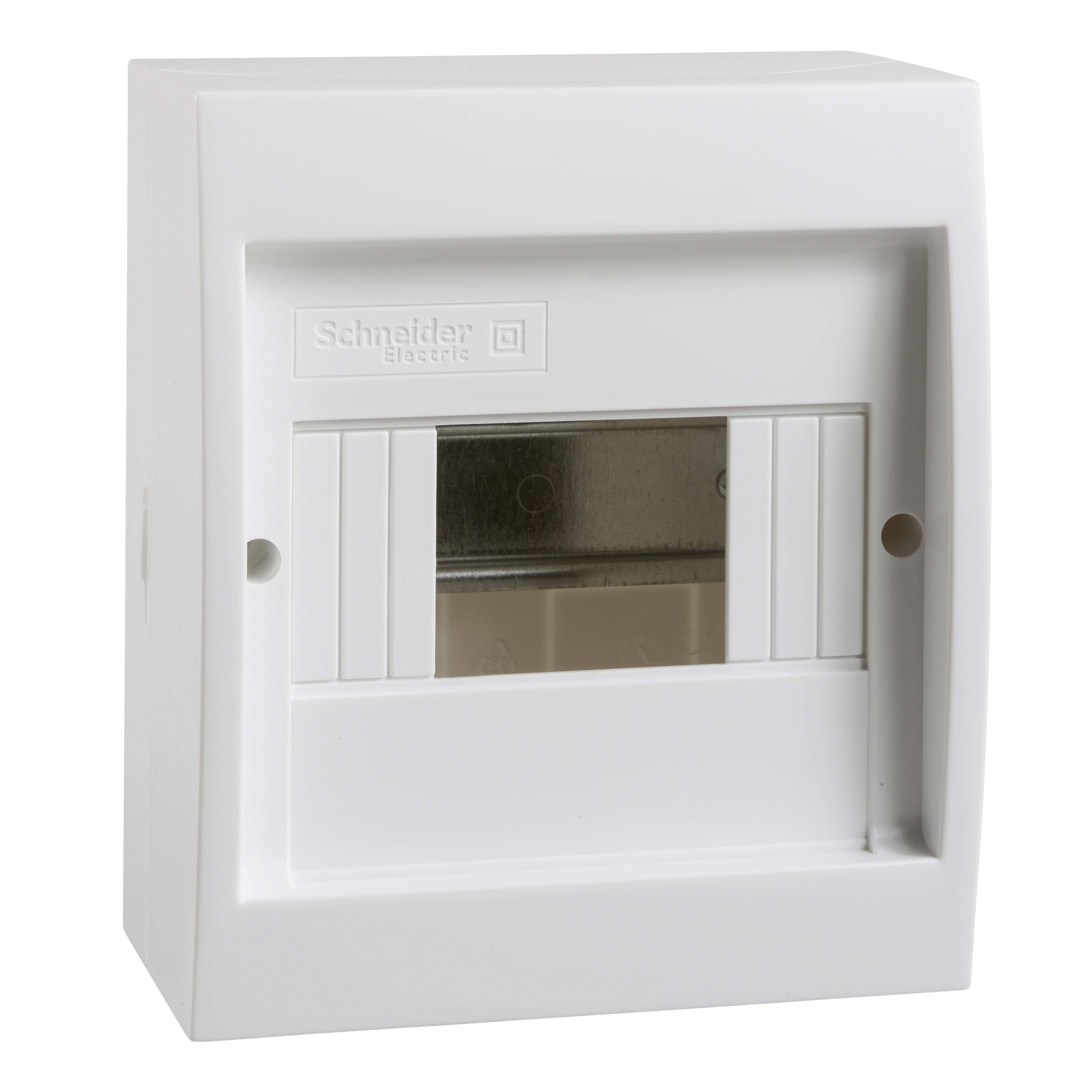 SCHNEIDER ELECTRIC - Centralino parete bianco senza porta Mini Coreos Light IP40 1 fila 6mod