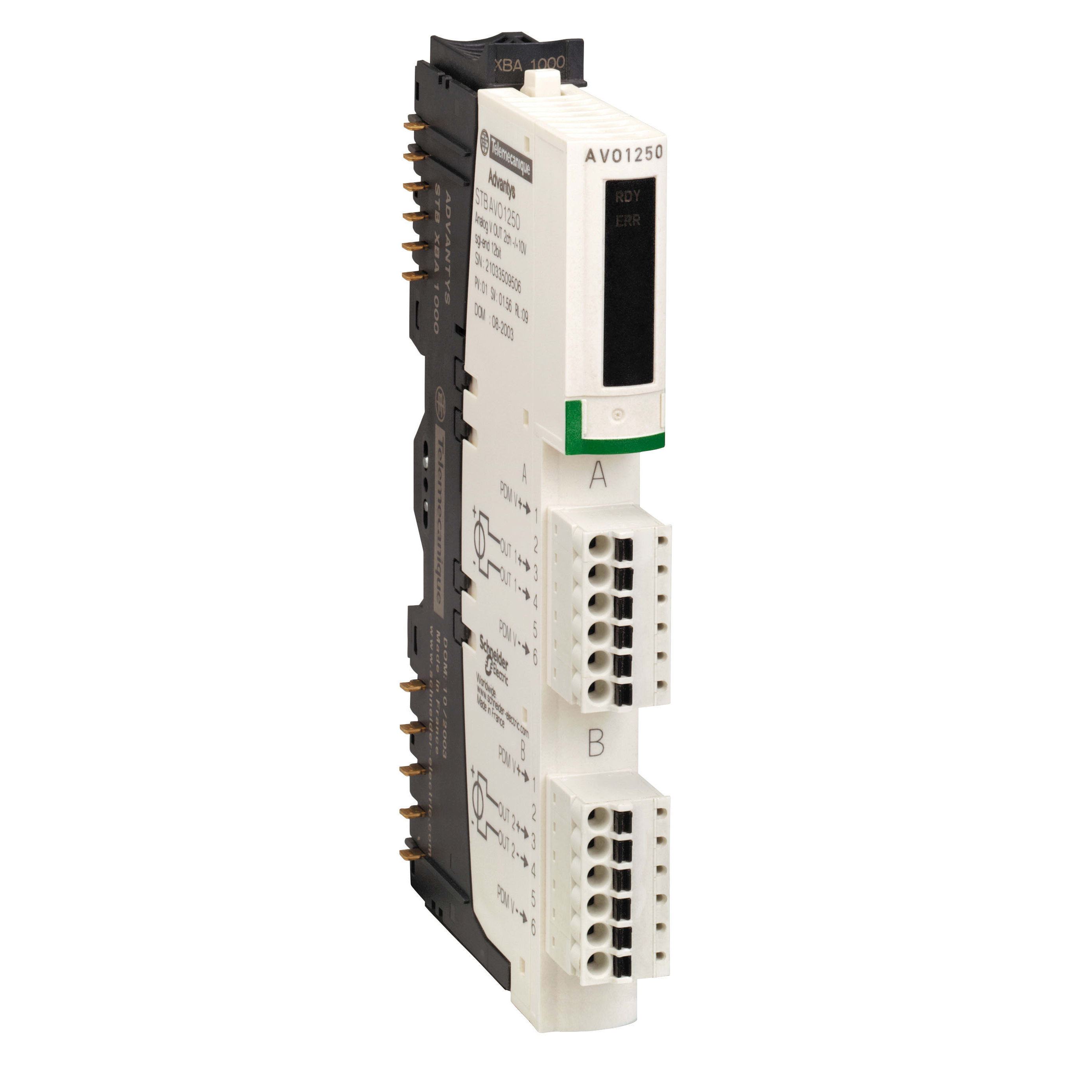 SCHNEIDER ELECTRIC - Kit uscita analogica standard STB - +/- 10 V - 2 O - 12 bit