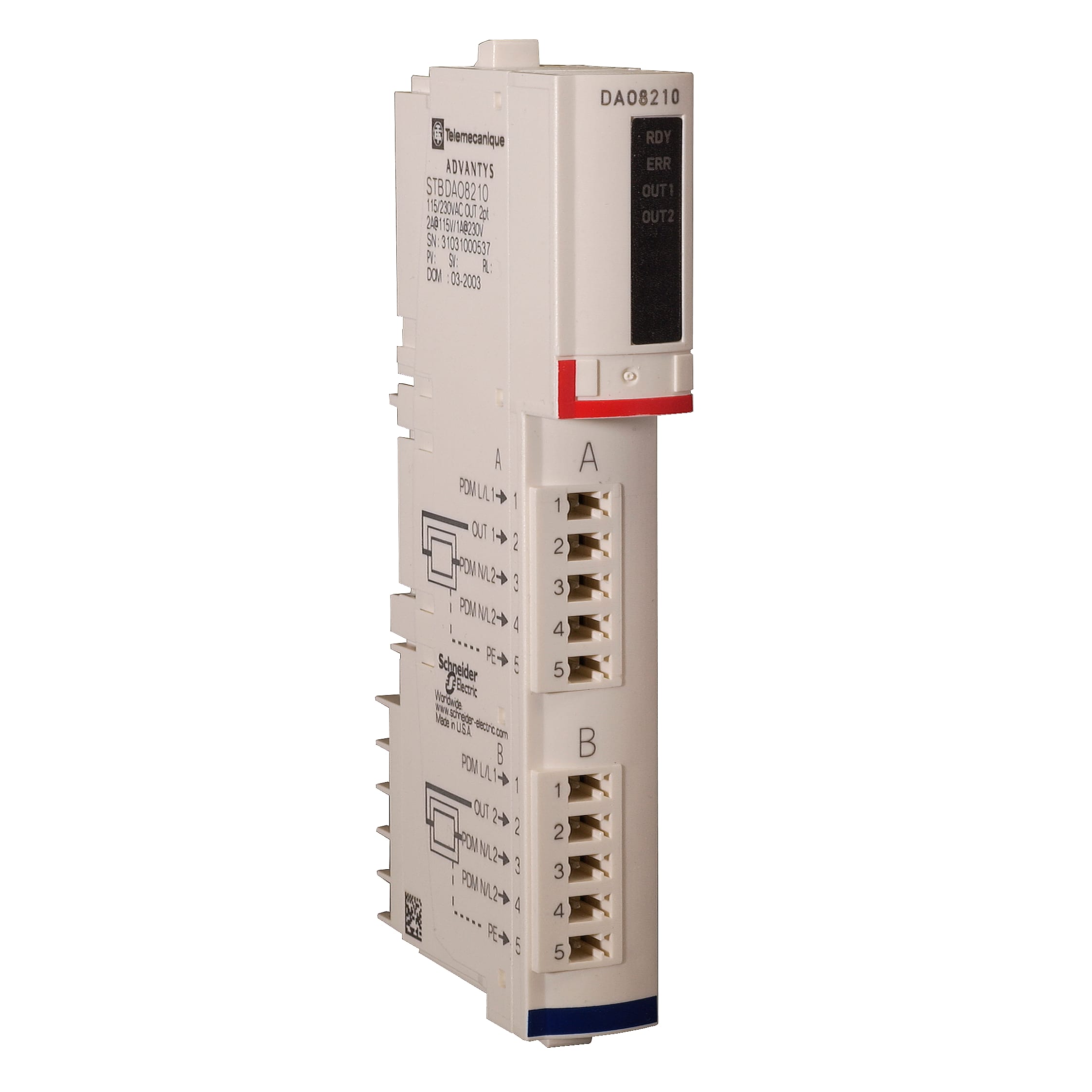 SCHNEIDER ELECTRIC - Kit uscita digitale standard - Advantys STB - 115...230 V CA - 2 O