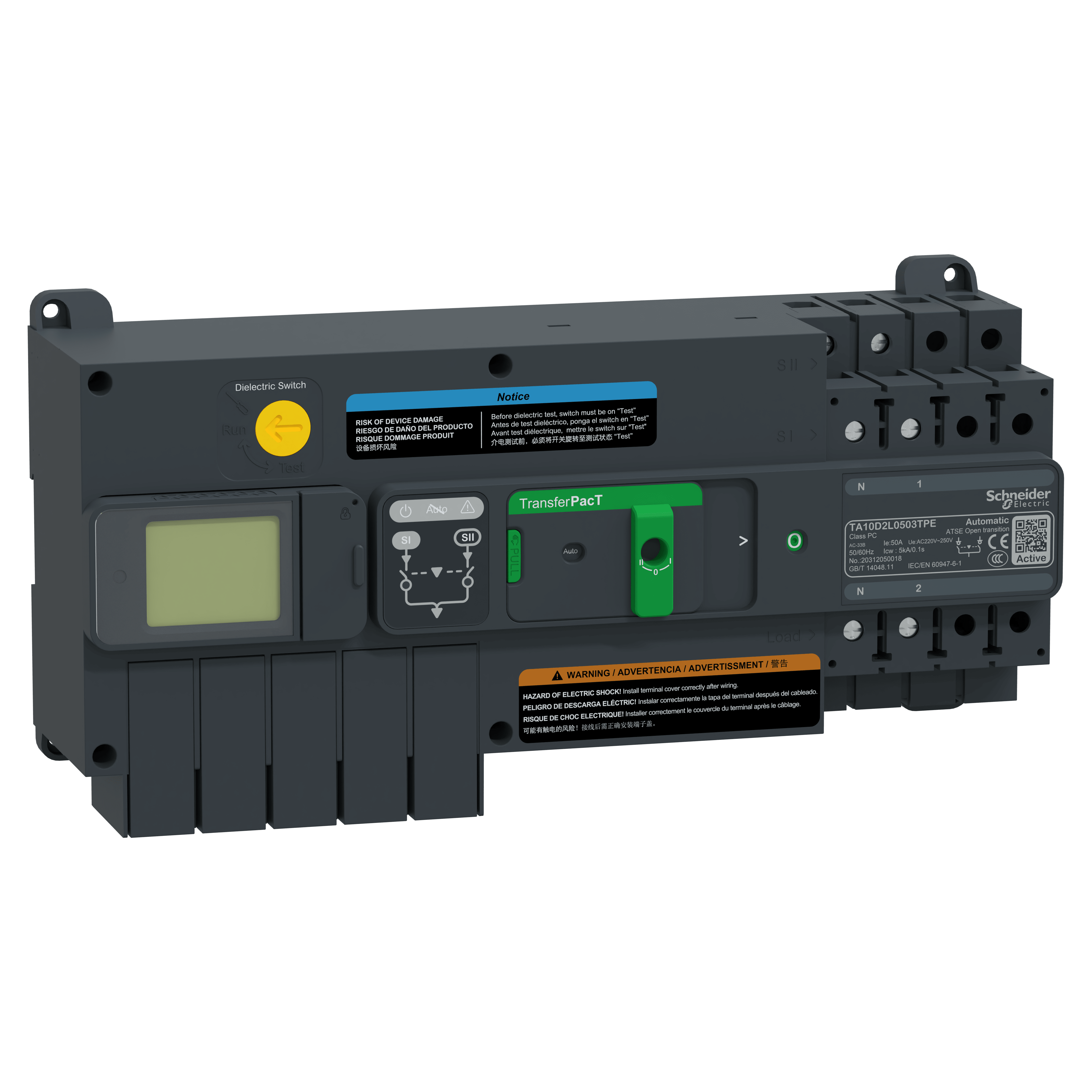 SCHNEIDER ELECTRIC - TransferPacT Active automatic50A 230V 2P