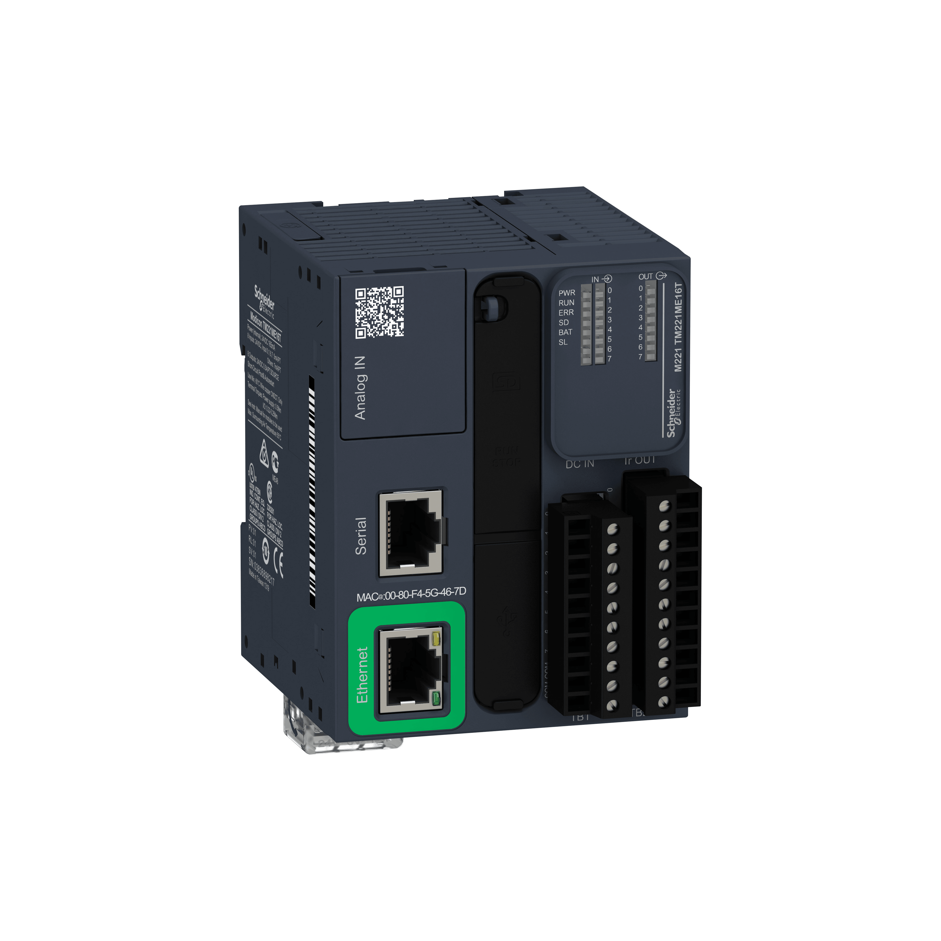 SCHNEIDER ELECTRIC - Controllore M221 16 I/O transistor PNP, Ethernet