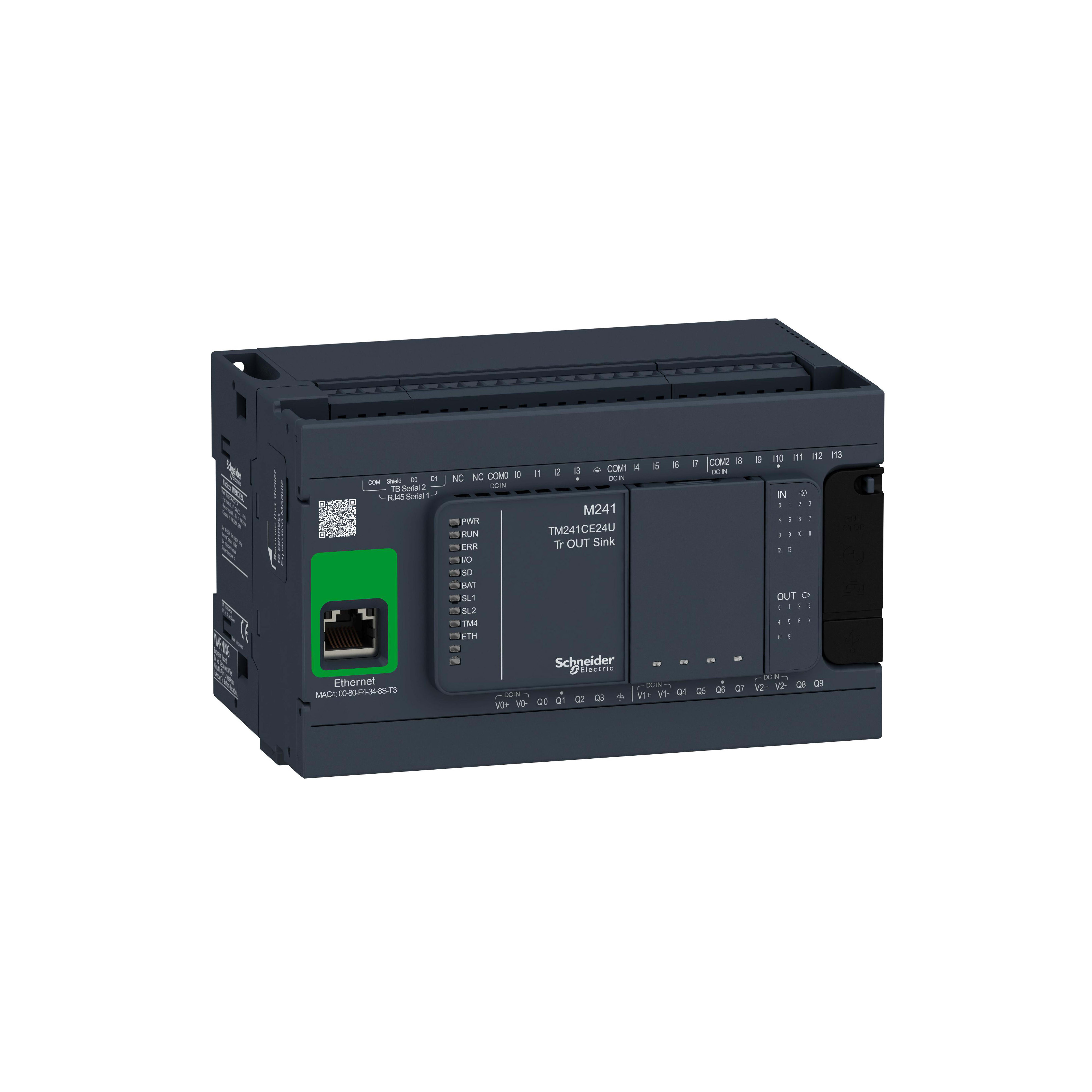 SCHNEIDER ELECTRIC - Controllore M241 24 I/O transistor NPN, Ethernet