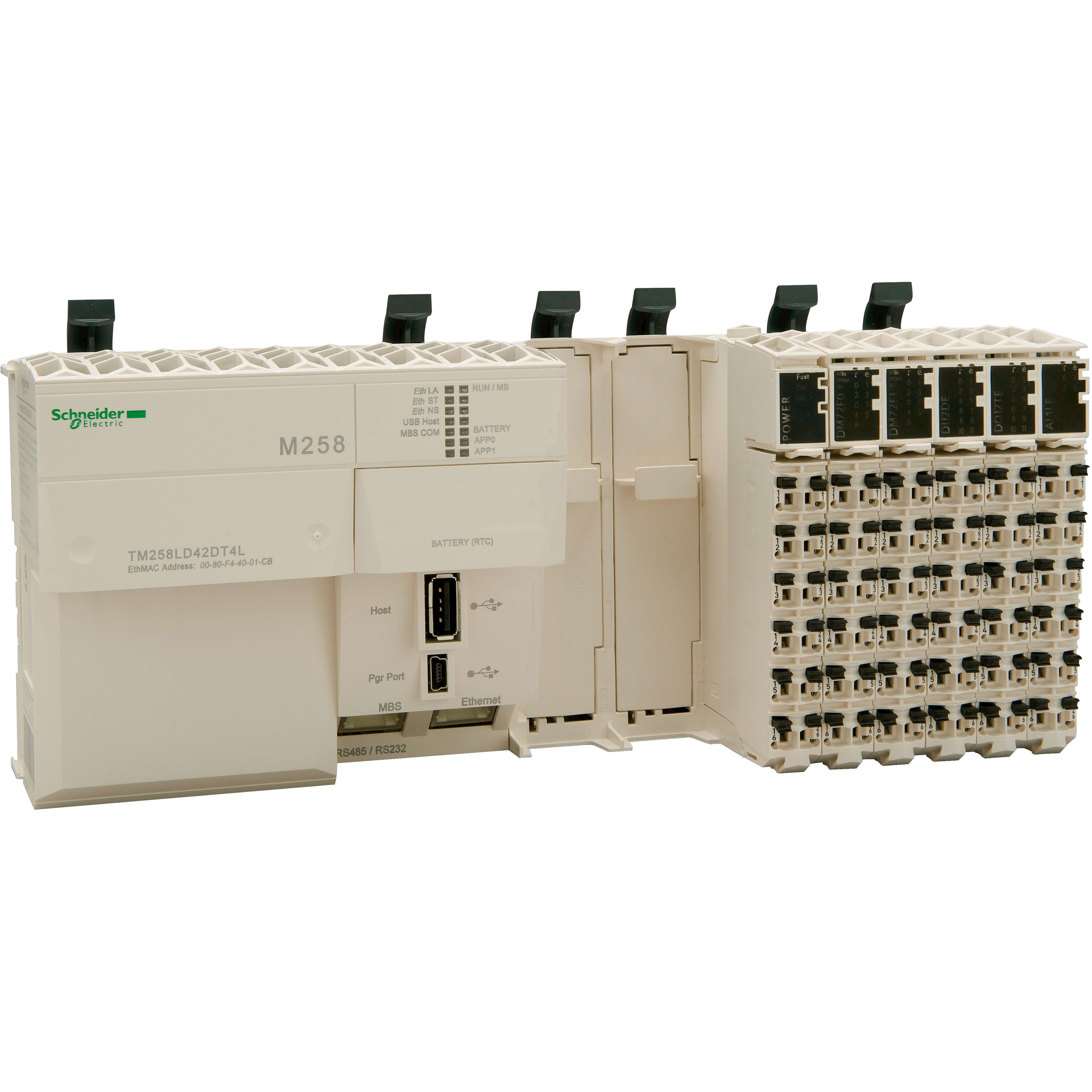 SCHNEIDER ELECTRIC - Base compatta M258 - 42 + 4 I/O - 24 Vcc