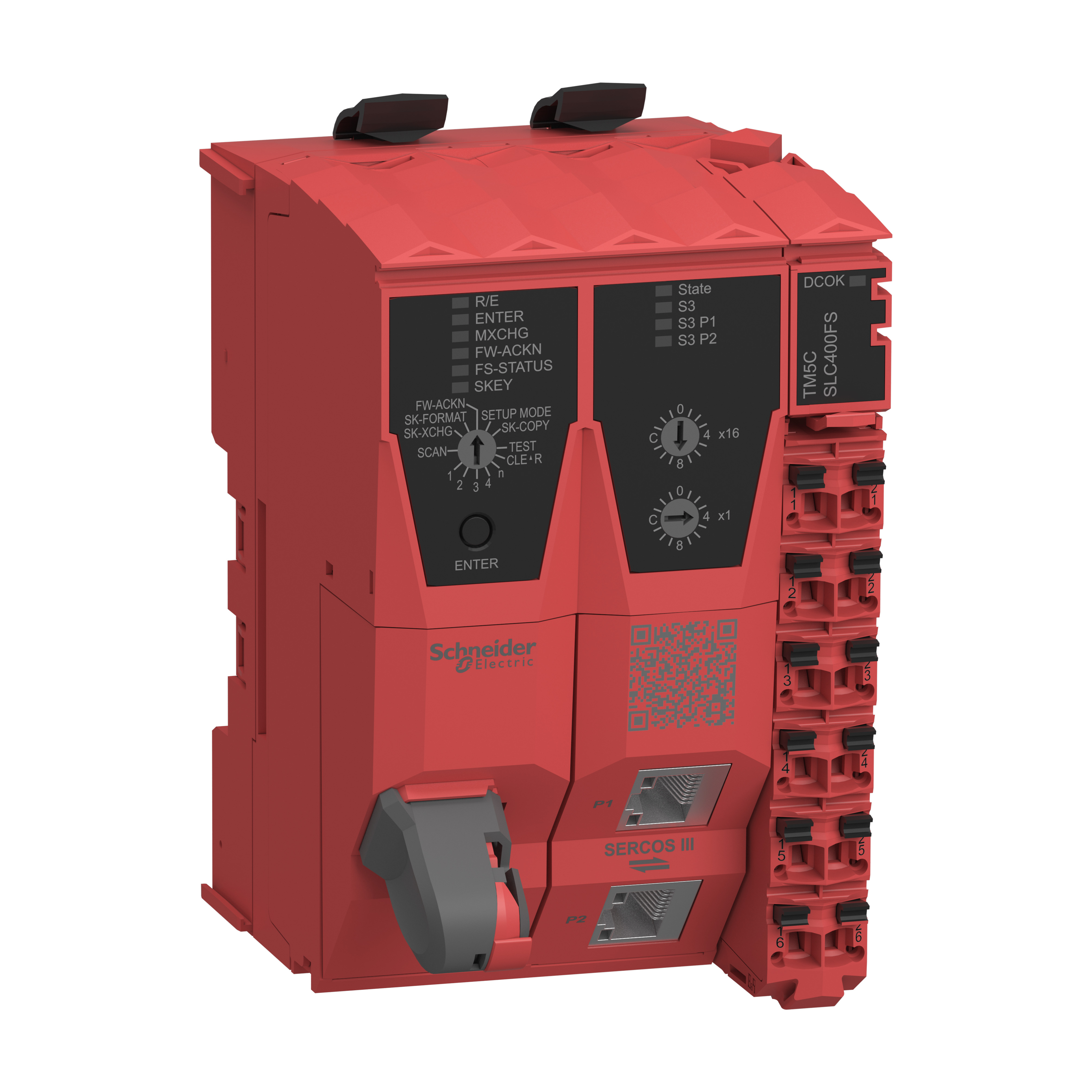 SCHNEIDER ELECTRIC - Controllore di sicurezza, Modicon TM5 safety,  Sercos III interfaccia - SLC 400 - 100 nodi