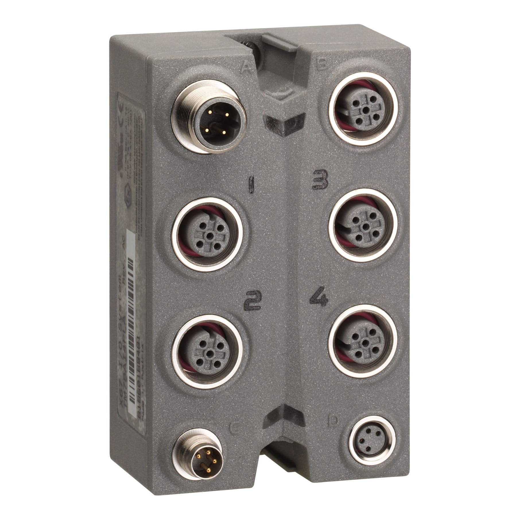 SCHNEIDER ELECTRIC - Blocco espansione, Modicon TM7,&nbsp; IP67 - 2 input analog / 2 output analog - +/- 10 V - conn. M12