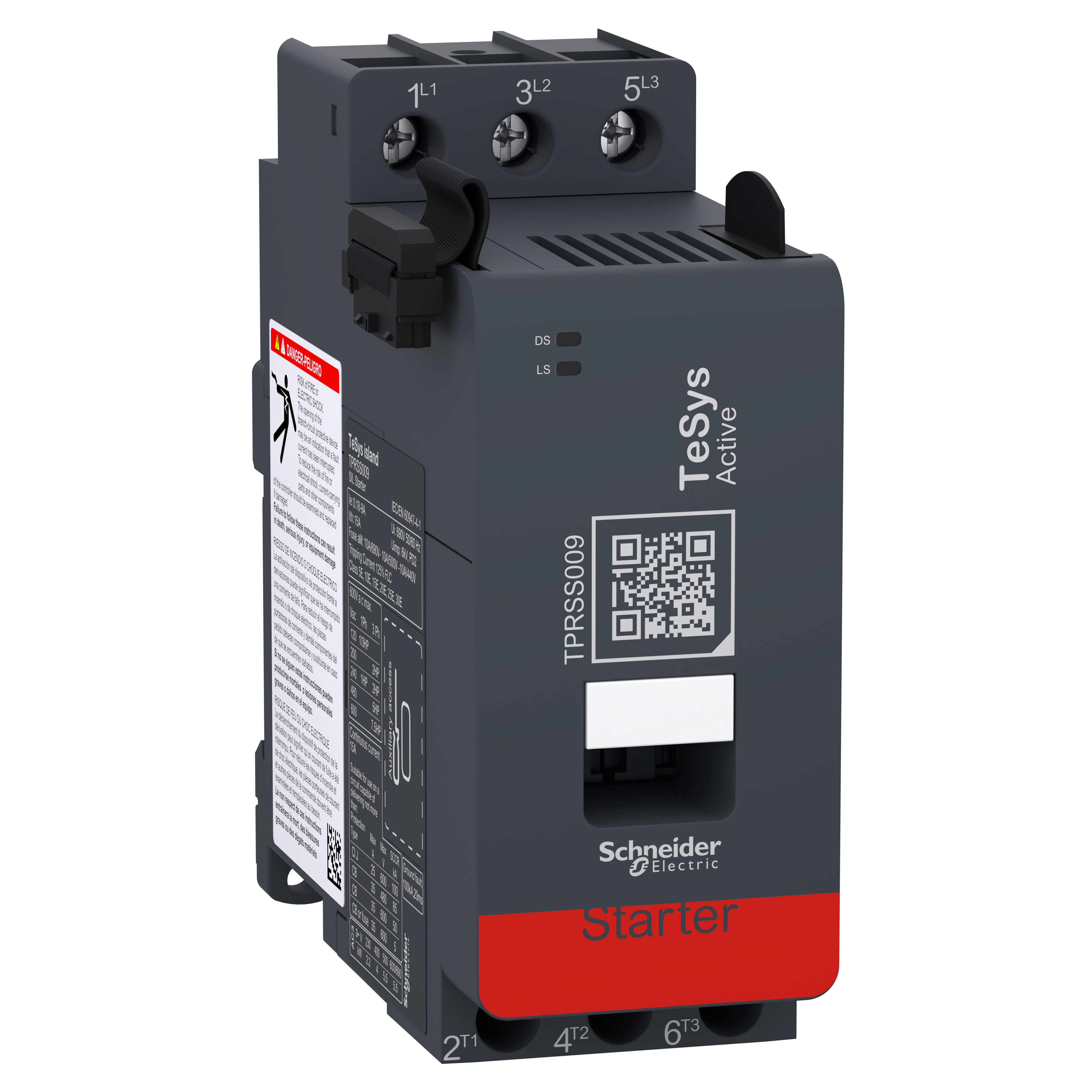 SCHNEIDER ELECTRIC - Starter SIL, TeSys island, 9 A, 4 kW, 5 hp
