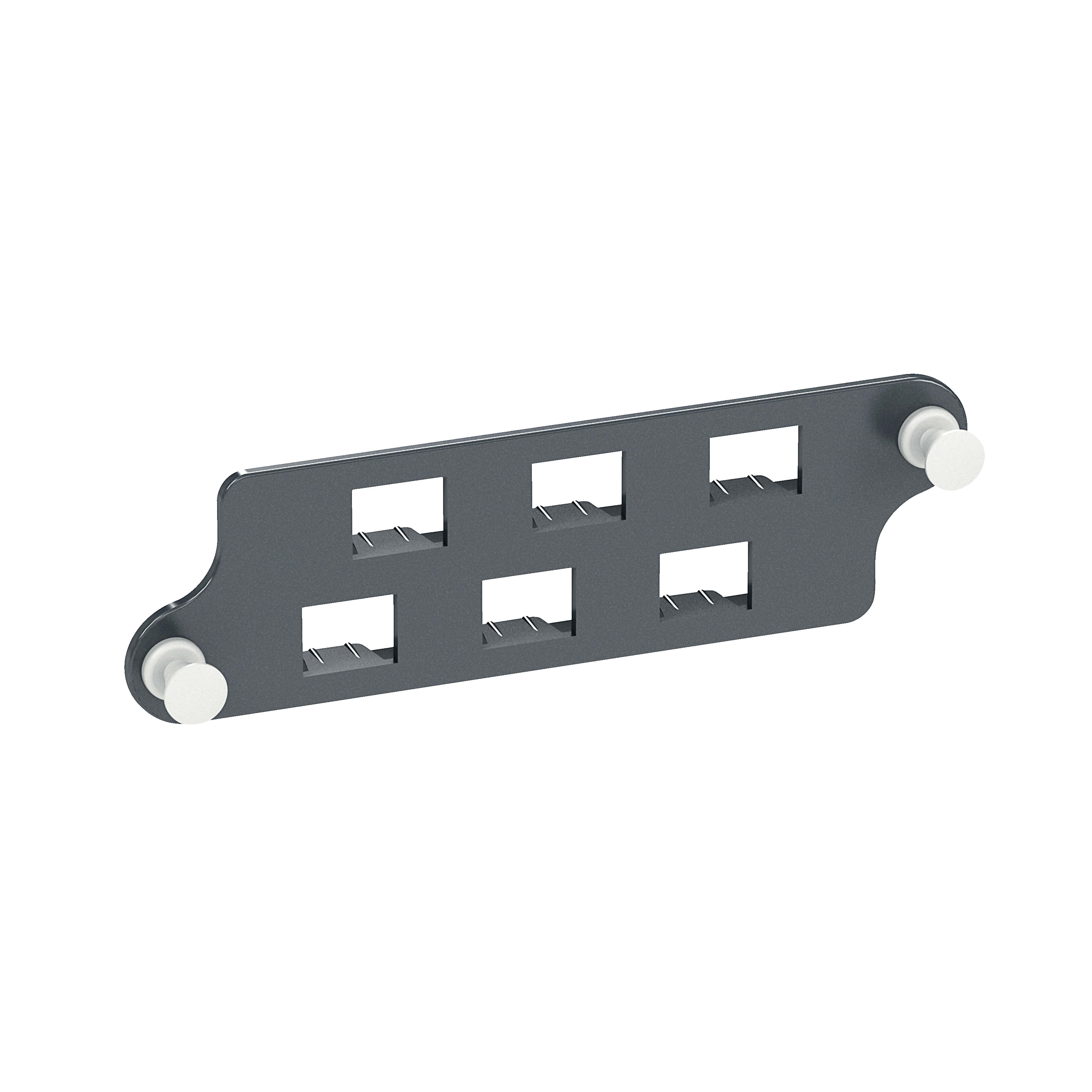 SCHNEIDER ELECTRIC - Supporto per 6 bussole LC Dplx