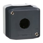 SCHNEIDER ELECTRIC - Pulsantiera vuota XAL-D - plastica - 1 foro per pulsanteria in plastica Ø22 Harmony XB5, colore coperchio grigio scuro