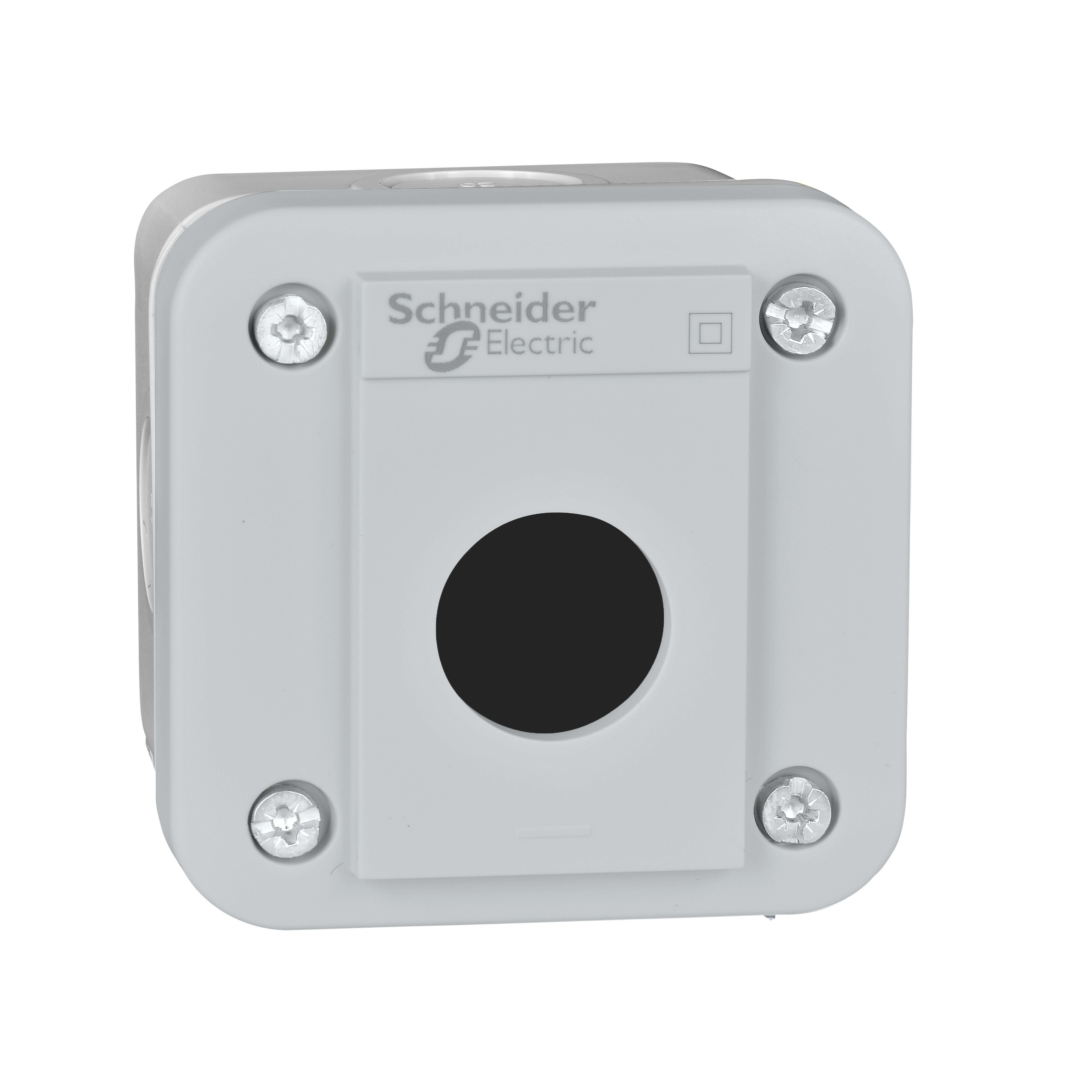 SCHNEIDER ELECTRIC - Stazione di controllo vuota XAL-E - Base Base e coperchio grigio chiaro
