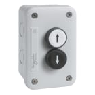 SCHNEIDER ELECTRIC - Pulsantiera, Harmony XALE, per XB7 22mm,  colore grigio, 1 pulsante bianco con freccia salita, 1 pulsante nero con freccia discesa, 1NO + 1NO