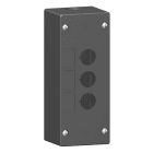 SCHNEIDER ELECTRIC - Pulsantiera vuota ambienti aggressivi - nero - 3 fori - 3 fori
