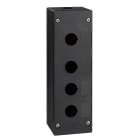 SCHNEIDER ELECTRIC - Pulsantiera vuota ambienti aggressivi - nero - 4 fori - 4 fori