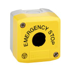 SCHNEIDER ELECTRIC - Pulsantiera vuota gialla base grigia - 1 foro - arresto emergenza