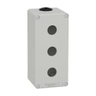 SCHNEIDER ELECTRIC - Pulsantiera in metallo grigia M25 3 fori 22MM 80X175X77 UL CSA