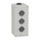SCHNEIDER ELECTRIC - Pulsantiera in metallo grigia  M25 3 fori 30MM  80X175X77 UL CSA