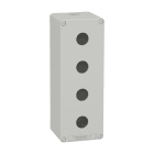 SCHNEIDER ELECTRIC - Pulsantiera in metallo grigia  M25 4 fori 22MM 80X220X77 UL CSA