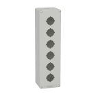 SCHNEIDER ELECTRIC - Pulsantiera in metallo grigia M32 6 fori 30MM 80X310X77 UL CSA