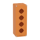 SCHNEIDER ELECTRIC - Pulsantiera vuota arancio M25 4 fori 30MM 80X220X77 UL CSA