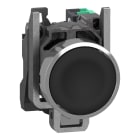 SCHNEIDER ELECTRIC - Pulsante, Harmony XB4, metallo, filoghiera, nero, 22 mm, ad impulso, senza marcatura, 1 NO, contatti Push-in