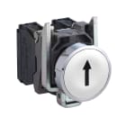 SCHNEIDER ELECTRIC - Pulsante bianco Ø22 filoghiera ad impulso - FRECCIA SU - 1NO