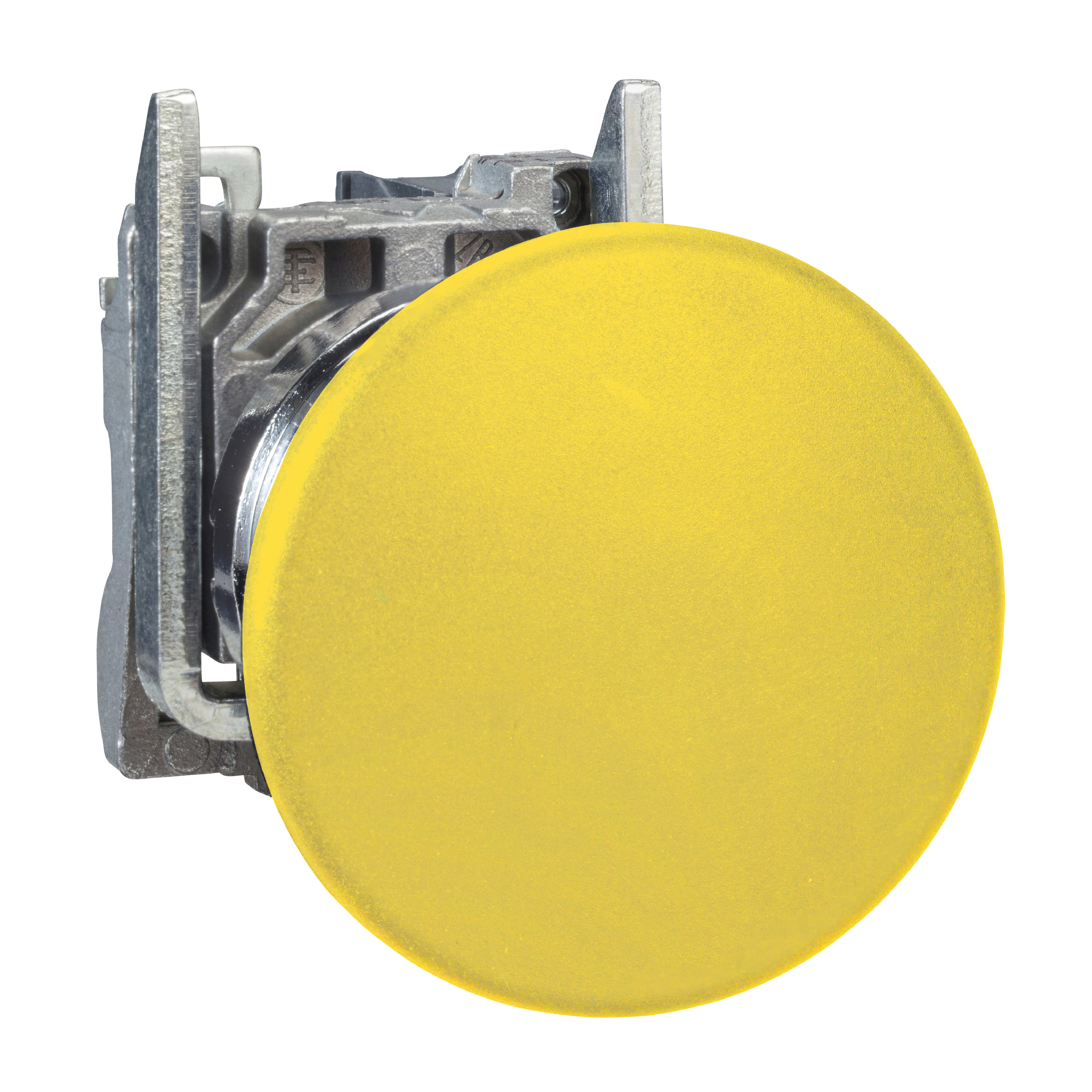 SCHNEIDER ELECTRIC - Pulsante completo, Harmony XB4, pulsante giallo Ø22 mm, ad impulso, 1 NO, ATEX