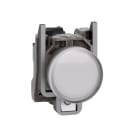 SCHNEIDER ELECTRIC - Harmony XB4, Lampada spia, metallo, bianco, diam.22,  con LED integrato ad alta protezione, 110…240VAC 300 VA a 230 VAC, 120 VA a 120 VAC