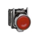 SCHNEIDER ELECTRIC - Pulsante luminoso giallo Ø22 - filoghiera ad impulso - 120V - 1NO+1NC - LED universale