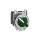 SCHNEIDER ELECTRIC - Selettore luminoso verde filopannello 2 posizioni fisse 230VAC 1NO+1NC- LED universale- Ø30
